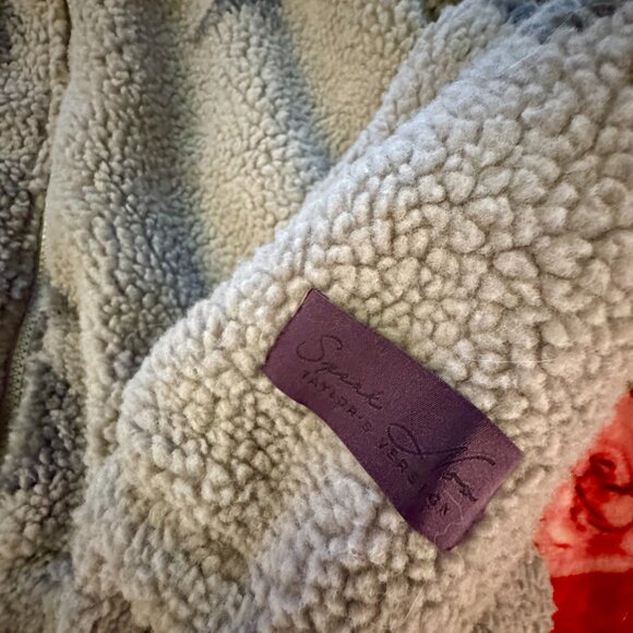 Taylor Swift Speak Now (Taylor’s Version) Koi Fish Sherpa Zip Hoodie M Gray - Picture 11 of 15